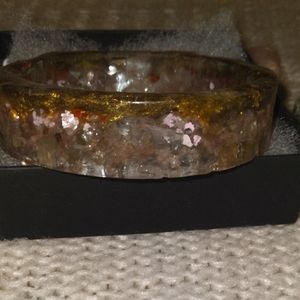 Crush glass bangle